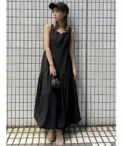 ANDREA&Co. バックカット ノースリーブワンピ ブラック - メルカリ