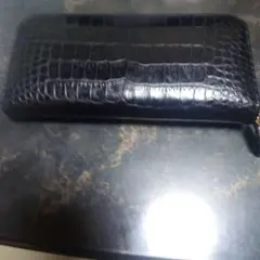 最高峰！ JRA認証 東京クロコダイル ポロサス マットブラック 長財布