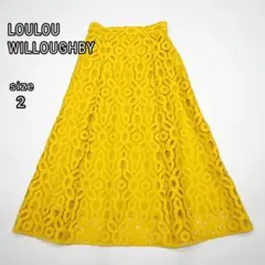 ☆美品☆ルルウィルビー ドローイングホース プリーツスカート