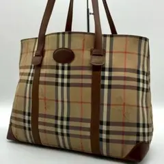 Burberrys トートバッグ ノバチェック シャドーホース A4 肩掛け