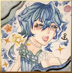 手描きイラスト　アナログイラスト　海