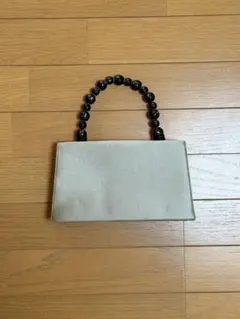 美品 丹後ちりめん 和装バッグ KOUN フォーマル かぶせ タッセル べ 
