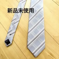 新品未使用　山本寛斎　Kansai ネクタイ　チェック柄　薄紫　パープルのサムネイル