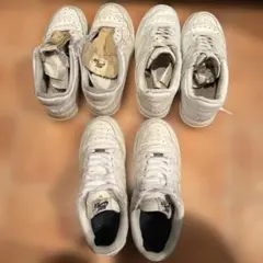 NIKE Air Force 1 ホワイトスニーカー　3足　【ジャンク扱い】