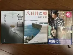 【人気作3冊セット】告白・八日目の蝉・正欲 文庫本 まとめ売り