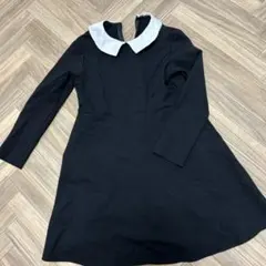 黒の白襟ワンピース 130サイズ