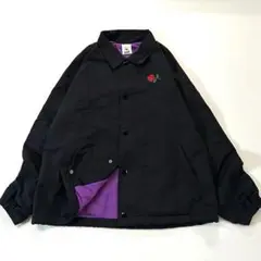 極美品＊エックスガール ブルゾン アウター バラ刺繍 コーチジャケット 黒 M