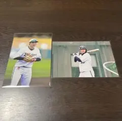 オリックス・バファローズ 廣岡大志選手 オリジナル写真 2枚セット ポイント交換