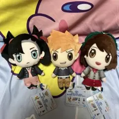 ポケモンマスターズEX ぬいぐるみ グリーン ユウリ マリィ 全3種セット