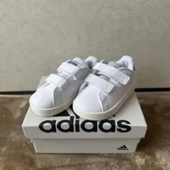 adidas ホワイト スニーカー ベルクロ 12センチ