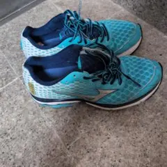 MIZUNO ランニングシューズ ブルー傷物のサムネイル