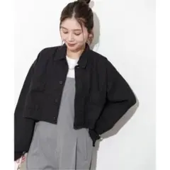 OLUN バルーンショートデニムジャケット - メルカリ