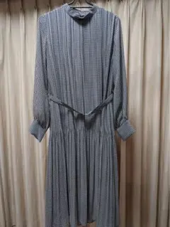 index 長袖　ロング　フレア　ワンピース Mサイズ