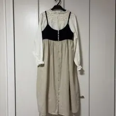 SM2 レース付きブラウスとキャミソールワンピース