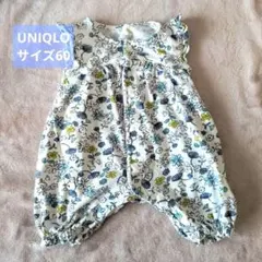 UNIQLO フリルショートオール 60サイズ