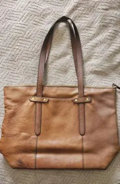 FOSSIL ブラウンレザートートバッグのサムネイル