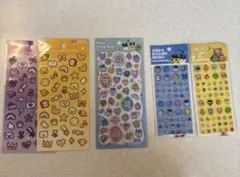 ◼︎ 正規品　たまごっち　プチドロ　ドロップブロックシール　　ダイソー　シール5点