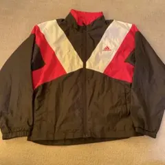 adidas ジッパージャケット サイズ120 黒赤
