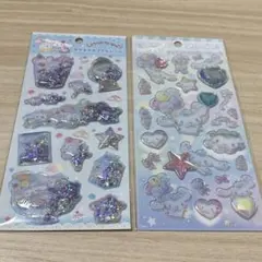 キラキララインストーンシール　キラキラカプセルシール　シナモロール　2点セット