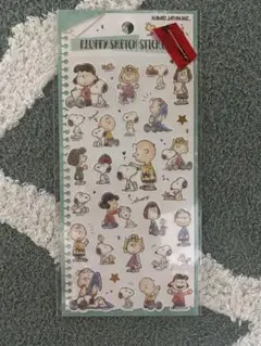 スヌーピー フラッフィースケッチシール