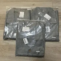 MXKDEN 二重ガーゼ パジャマ上 3着 グレー