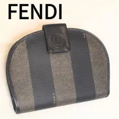 フェンディ 財布 コンパクト ウォレット 2つ折り PVC ペカン エンボス