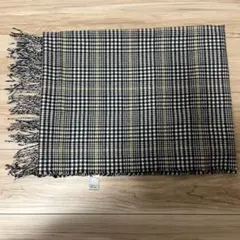 GU 大判　チェック柄　ストール　マフラー　フリンジ　冬