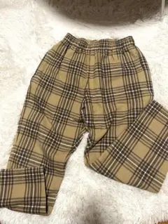 チェック柄パンツ gu 140