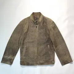 90sITALY MODE 鹿革 ディアスキン シングルライダース ヴィンテージ