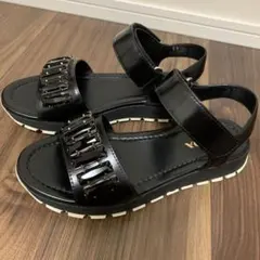 美品　PRADA サンダル 23.5cm 37 ビジュー　ストラップのサムネイル