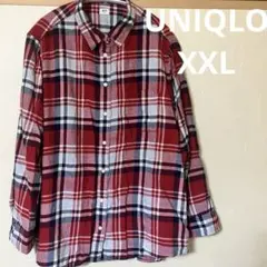 【美品】フランネルチェックシャツXXL