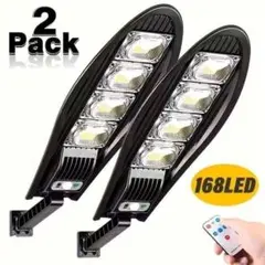 二台セットでお買い得☆最安値 ドデカイ 超高輝度ソーラーLEDモーションセンサー