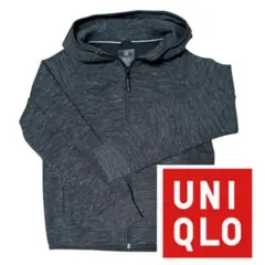 UNIQLO ダークグレー フルジップパーカー