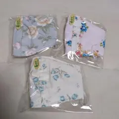 ハンドメイド花柄マスク3枚セット
