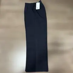 ネイビー スラックス ウエストゴム付き