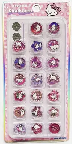 【正規品】　Kira Coro おはじきシール　ハローキティ　ヒョウ柄
