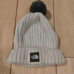 THE NORTH FACE オフホワイトニット帽子
