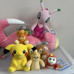 ポケモンセンター　ぬいぐるみ　マイピカチュウ パモ　パモット　セレビィ　ホゲータのサムネイル