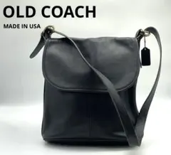 OLD COACH オールドコーチ フラップ ショルダーバッグ　レザー USA製