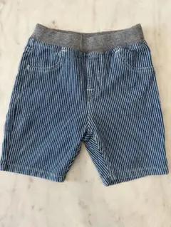 無印良品　ストライプ ハーフパンツ 100cm