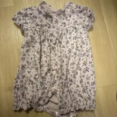 美品　70cm 花柄ロンパース