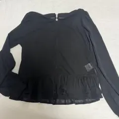 新品未使用tocco closet ブラック 裾フリルパーカーMのサムネイル