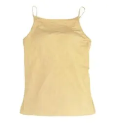 UNIQLOエアリズムコットンボートネックブラキャミソールMサイズイエロー