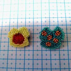 ハンドメイドビーズ刺繍ブローチ Ｔシャツセット