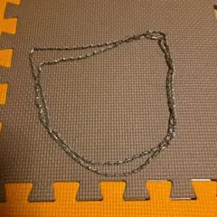 シルバー ツイストチェーン ネックレス 約60cm