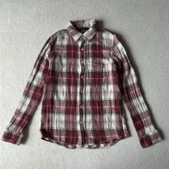 heritage stone 長袖チェックシャツ レッド　メンズのサムネイル