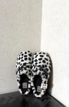 Y*K様 白黒ヒョウ柄サンダル