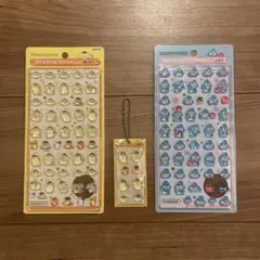 【正規品】ポムポムプリン・ハンギョドン　ボンボンドロップ シールミニ　おまけ付き