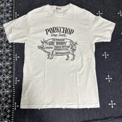 L PORKCHOP PORK BACK TEE WHITE キムタク - メルカリ