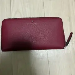 kate spade NEW YORK 長財布 ボルドー リボン - メルカリ
